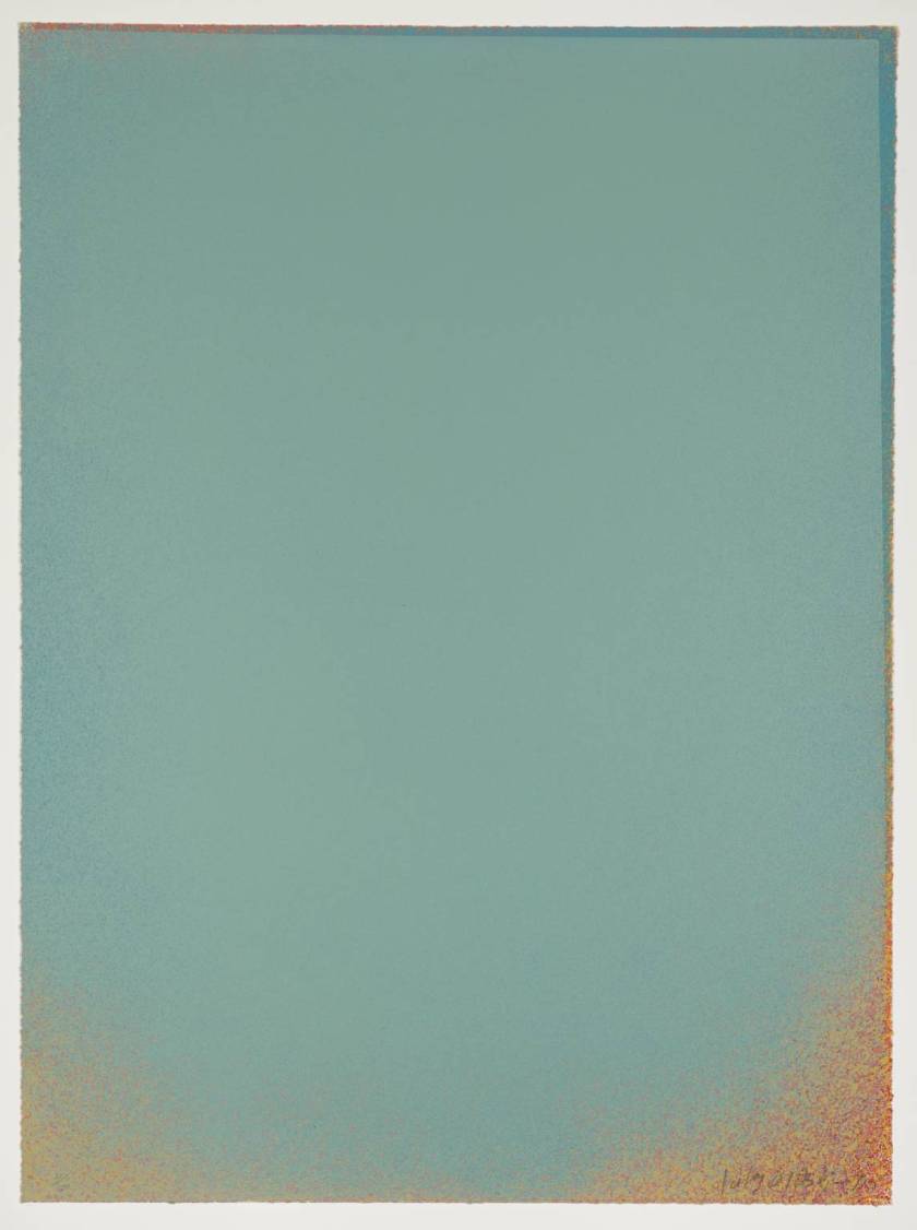 "Pale Blue" - 1970 - by Jules Olitski
